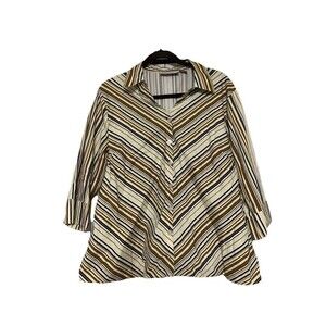 Vintage South Dudley 70’s Inspired Button Up Top 2X (EE11)